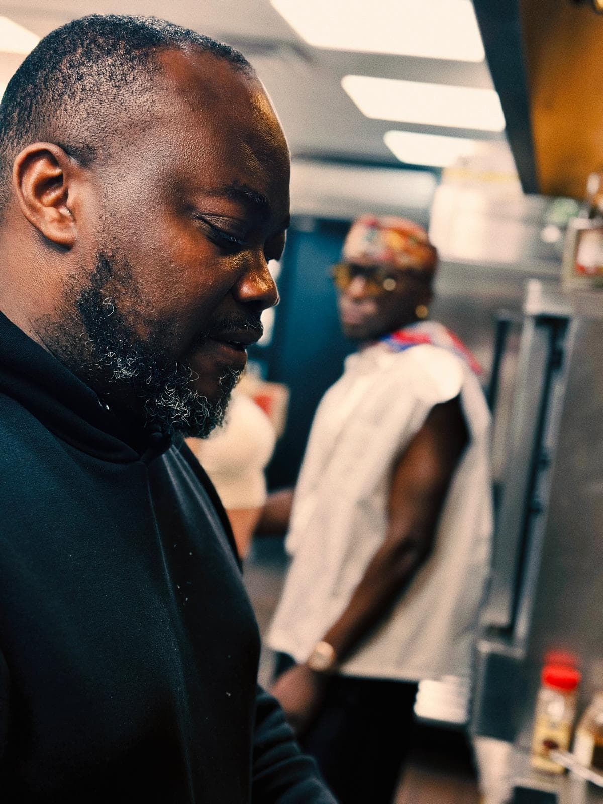 Chef Johnpaul Arabome in the kitchen