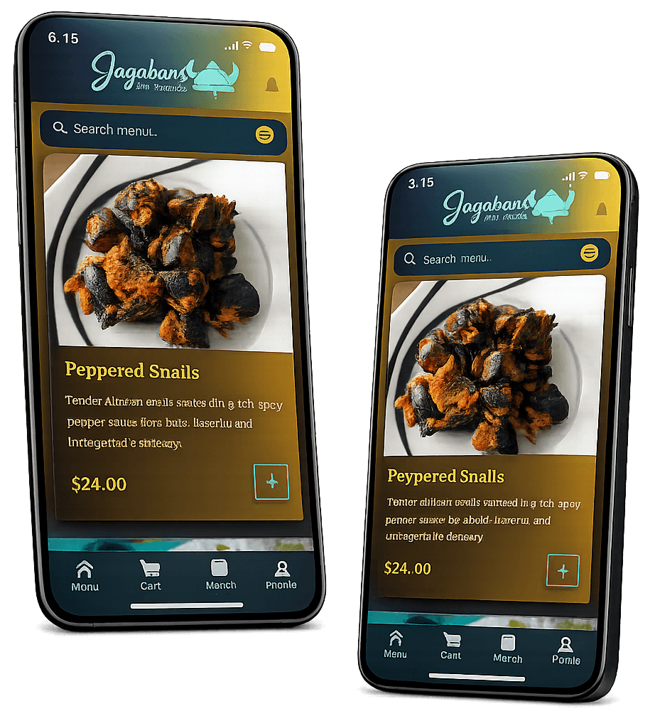 Phone app mockups